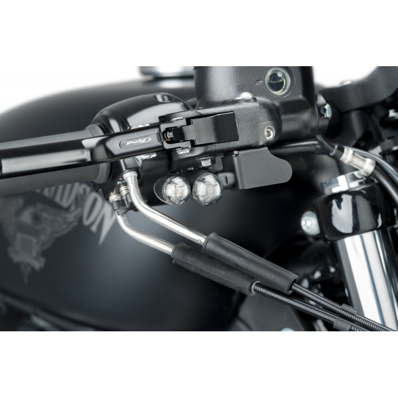 Supports for PUIG turn signal PUIG schwarz vorne