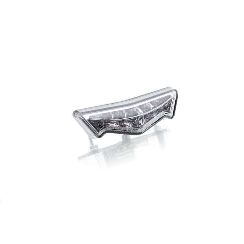 Bremslicht PUIG SMILE II (83 x 20 mm) clear lens mit Kennzeichenbeleuchtung für KAWASAKI Z 650 2017-2025, BMW F 800 GT 2013-2018