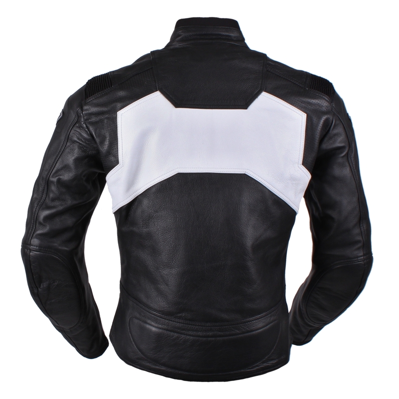 Motorradjacke Tschul 850 weiß-schwarz Ausverkauf