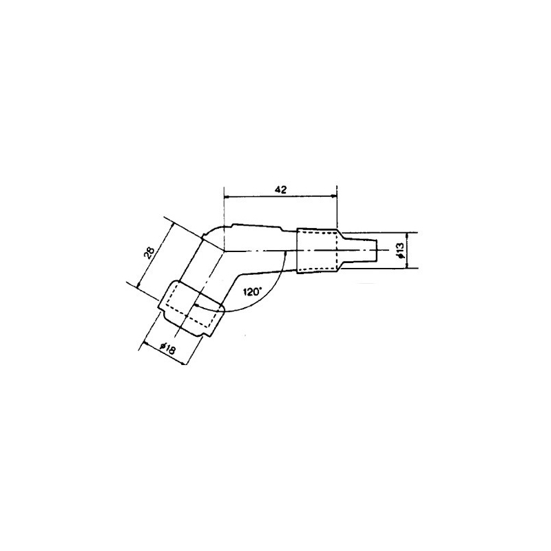 Zündkerzenendstück NGK rot