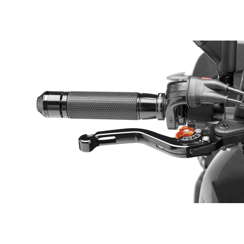 Bremshebel ohne Adapter PUIG kurz schwarz/orange