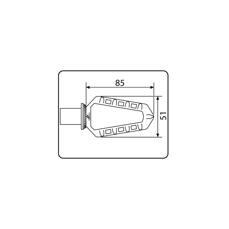 Fussratsen ohne Adapter PUIG TRAIL blau with rubber