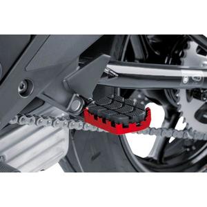 Fussratsen ohne Adapter PUIG ENDURO 7587R rot with rubber