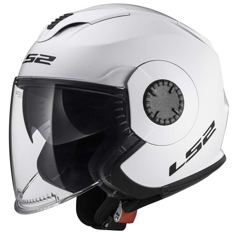 Offener Helm LS2 OF570 Verso glänzend weiß