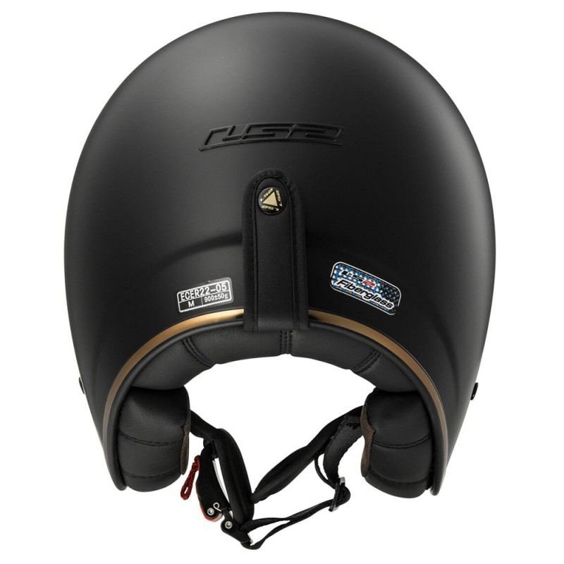 Offener Helm LS2 OF583 Bobber Solid Black Matte