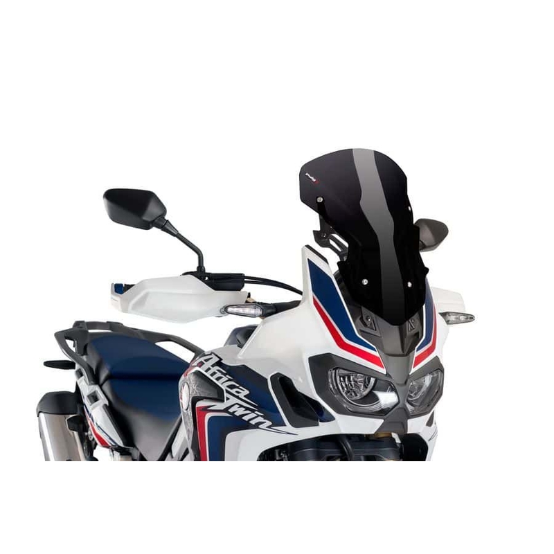 Windschutzscheibe PUIG RACING WITH SUPPORT + PROTECTION schwarz