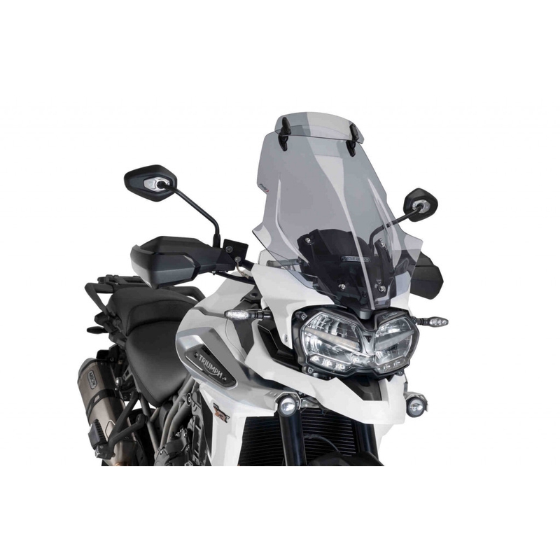 Windschutzscheibe PUIG TOURING WITH VISOR getönt für TRIUMPH Tiger 1200 Explorer / GT Explorer 2018-2019