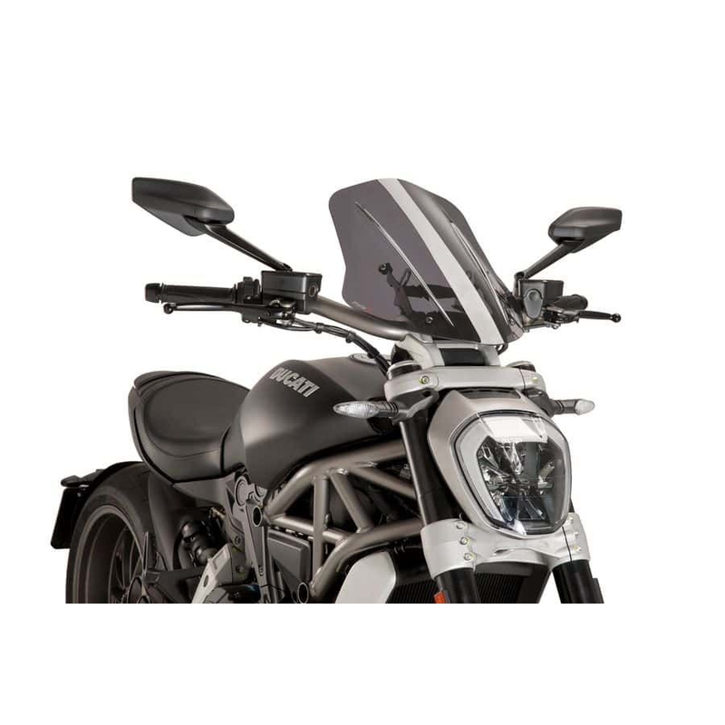 Windschirm PUIG NEW. GEN TOURING getönt für DUCATI Diavel 1200 2016-2018, DUCATI XDiavel S/Black Star/Dark 1200 2016-2024