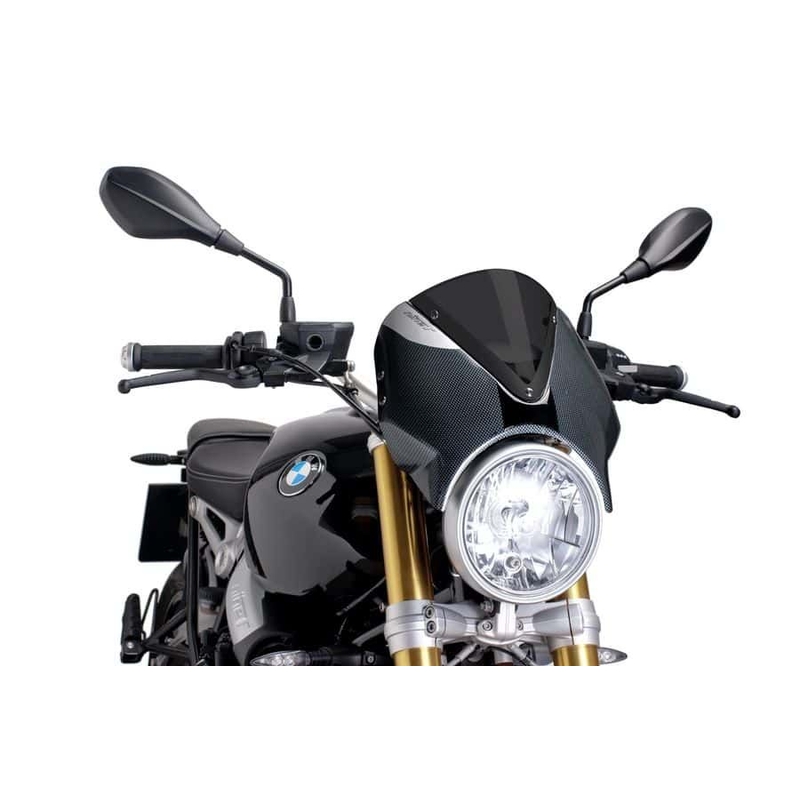 Windschirm PUIG RETROVISION carbon look dunkel getönt für BMW R 1200 Nine T 2013-2024