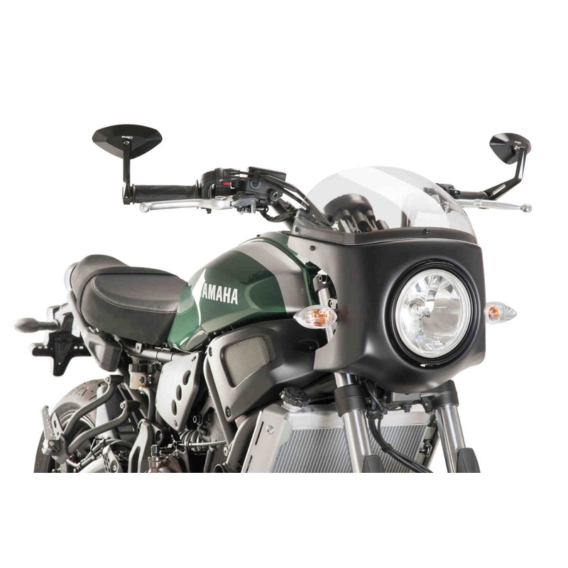 Windschirm PUIG SEMI-FAIRING schwarz matt transparent