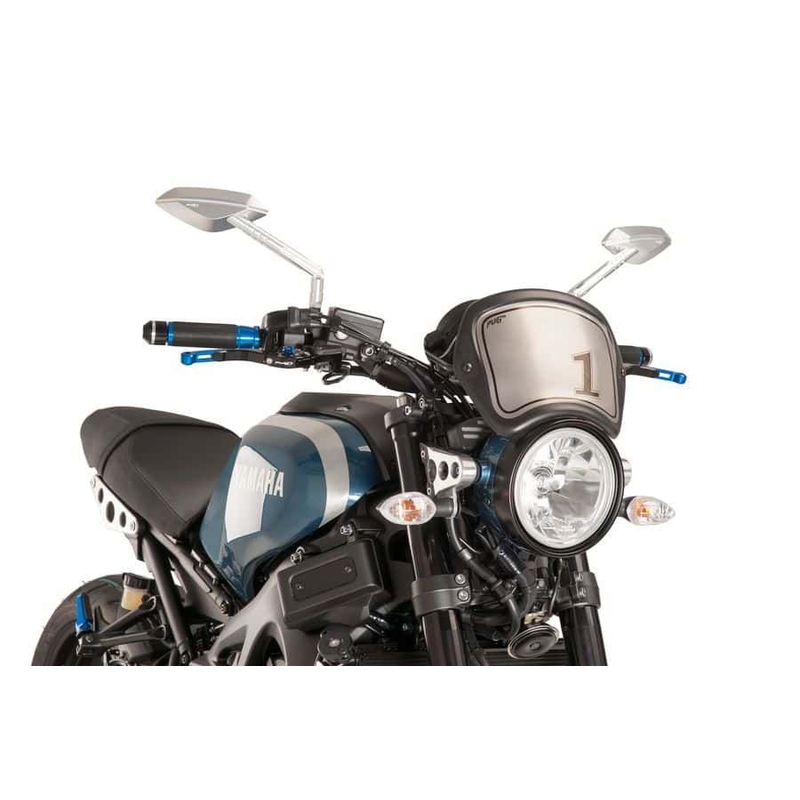 Windschirm PUIG FRONTAL PLATE schwarz matt
