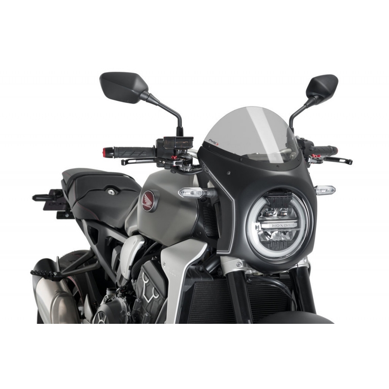 Windschirm PUIG SEMI-FAIRING schwarz matt getönt