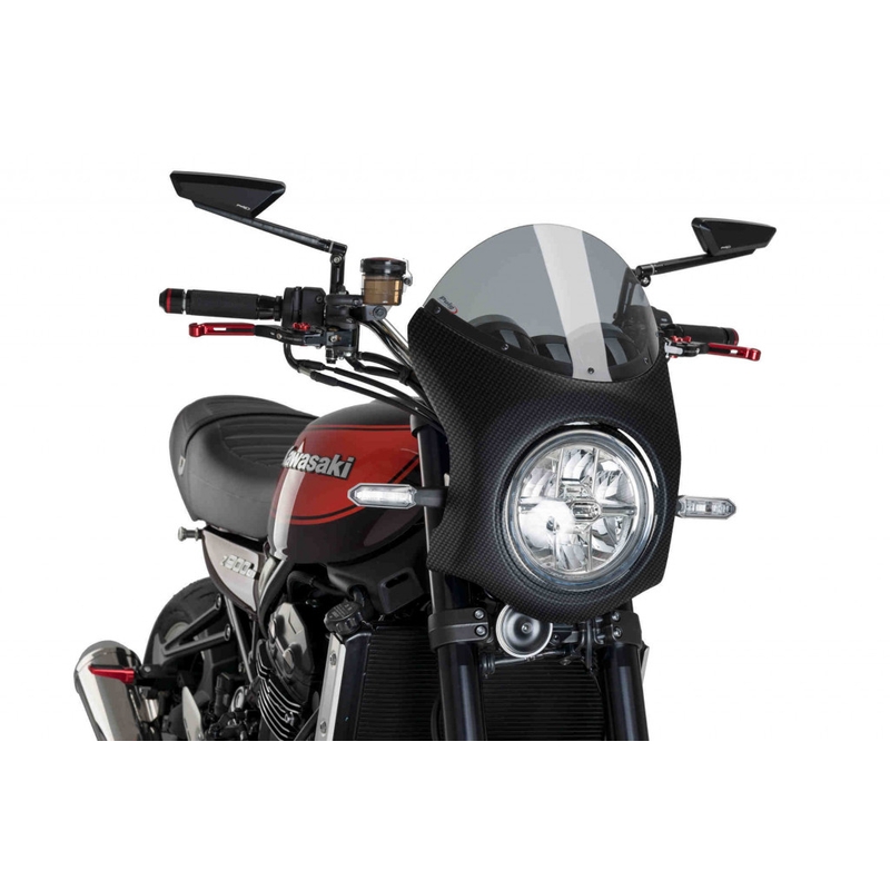 Windschirm PUIG SEMI-FAIRING carbon look getönt