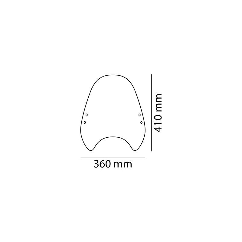 Windschirm PUIG CUSTOM II getönt universell