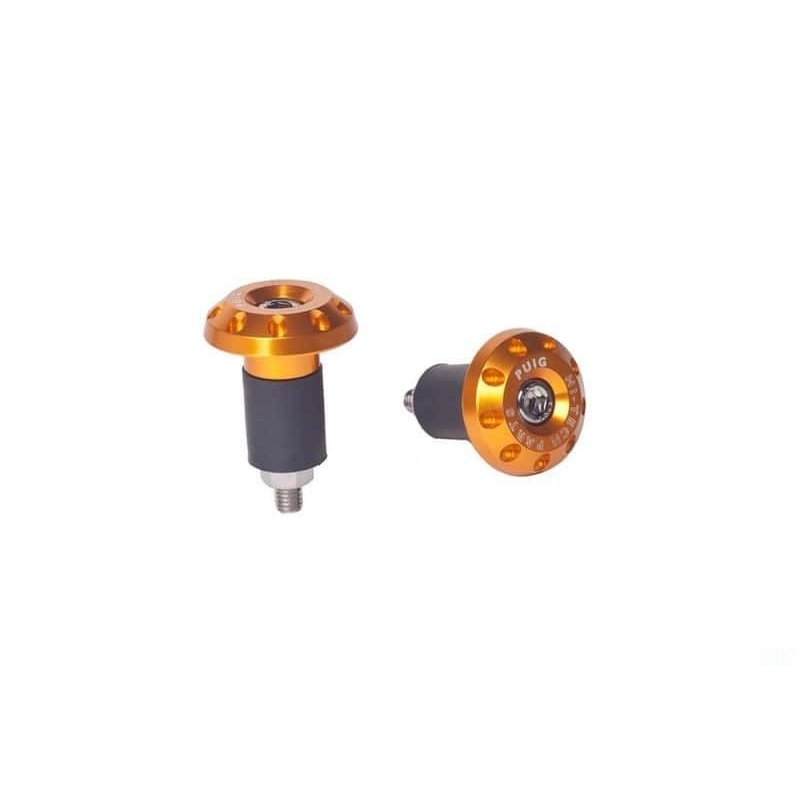 Universal bar ends PUIG RACE gold D 13-18mm