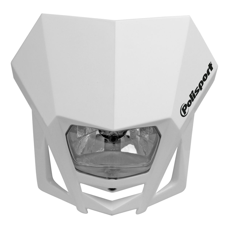 Maske mit Leuchte POLISPORT LMX weiß