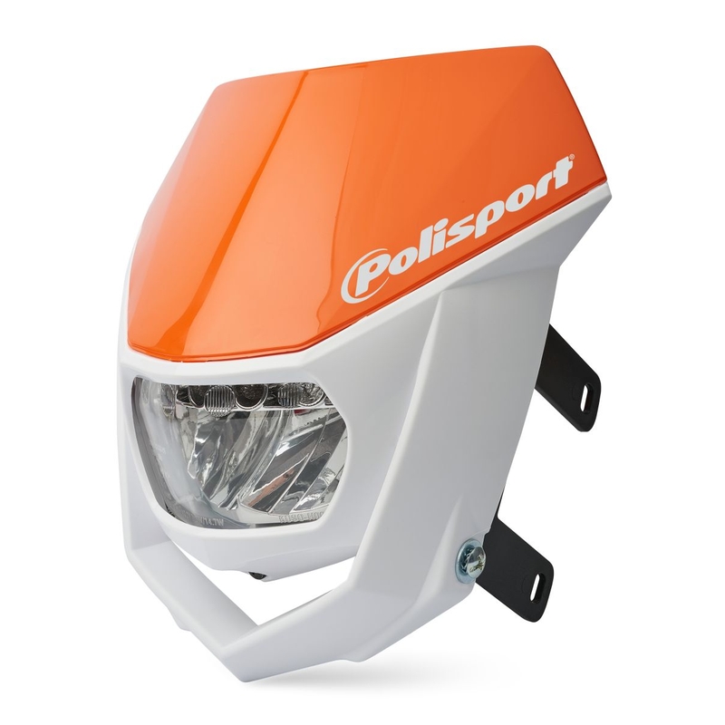 Maske mit Leuchte POLISPORT HALO LED mit LED orange