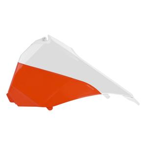 Airbox covers POLISPORT 8455100001 weiss/orange KTM