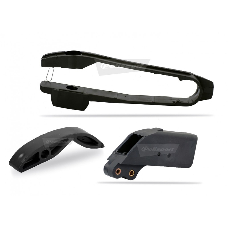 Chain guide / slider / sliding piece kit POLISPORT schwarz