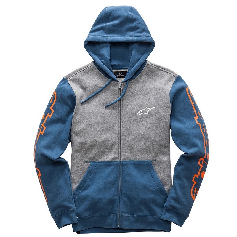 Alpinestars Maschine Fleece Sweatshirt grau-blau Ausverkauf