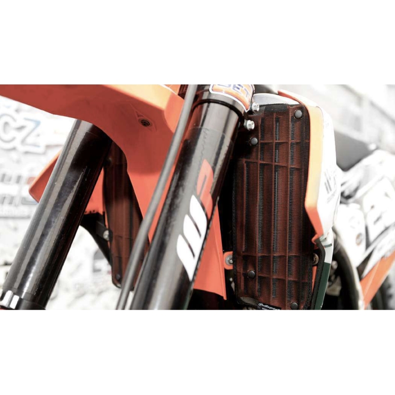 Mesh for radiator louvers POLISPORT schwarz für HONDA CRF 250 R 2010-2013