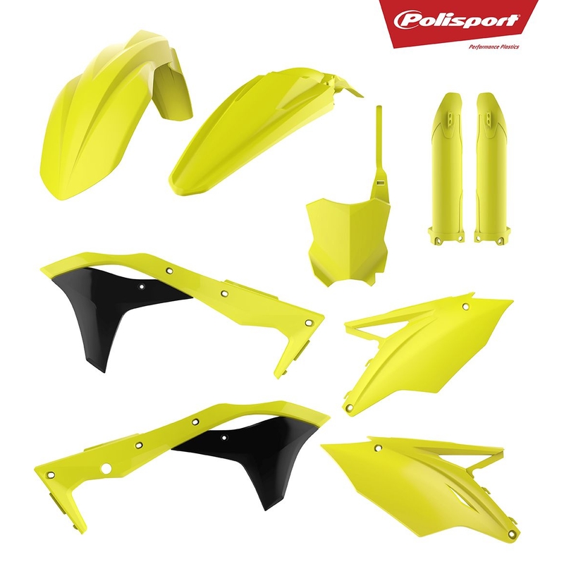 Satz Kunststoffteile POLISPORT Flo yellow für KAWASAKI KX 250 (F) 4T 2017-2018