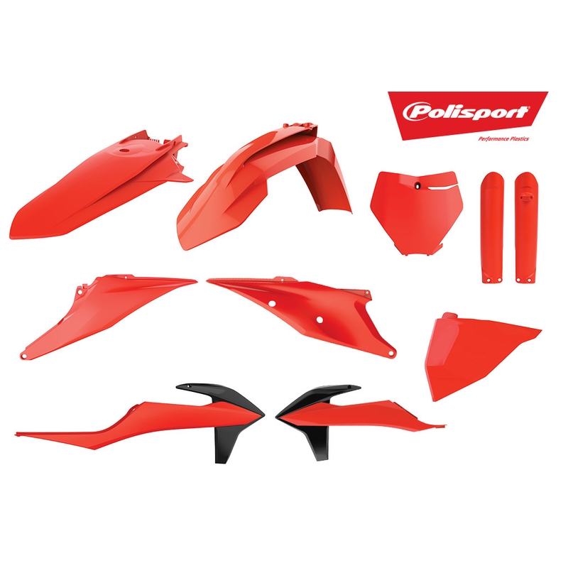 Satz Kunststoffteile POLISPORT Orange Flo