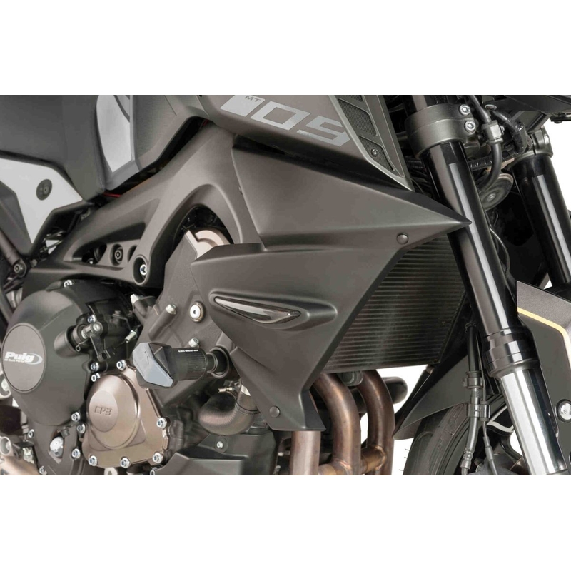 Radiator side panels PUIG schwarz matt Aufkleber inkl.