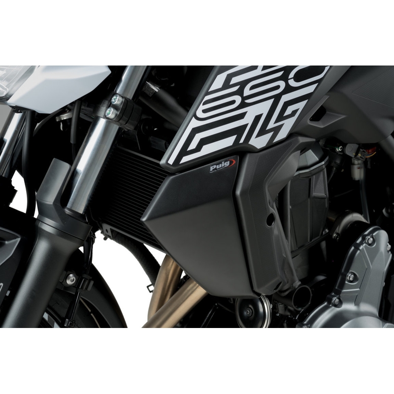 Radiator side panels PUIG schwarz matt