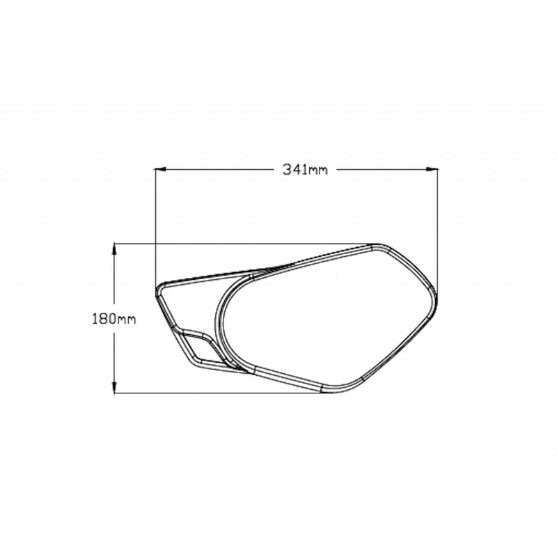 Seitliche Nummernschilder PUIG RETRO carbon look without supports