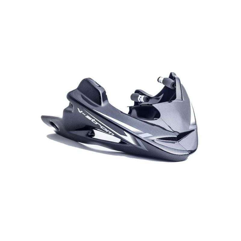 Engine spoiler PUIG carbon look Aufkleber inkl. für SUZUKI SV 650 / S 2016-2026, SUZUKI DL 650 V-STROM 2004-2011