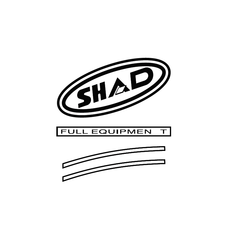 Aufkleber SHAD for SH43 rot