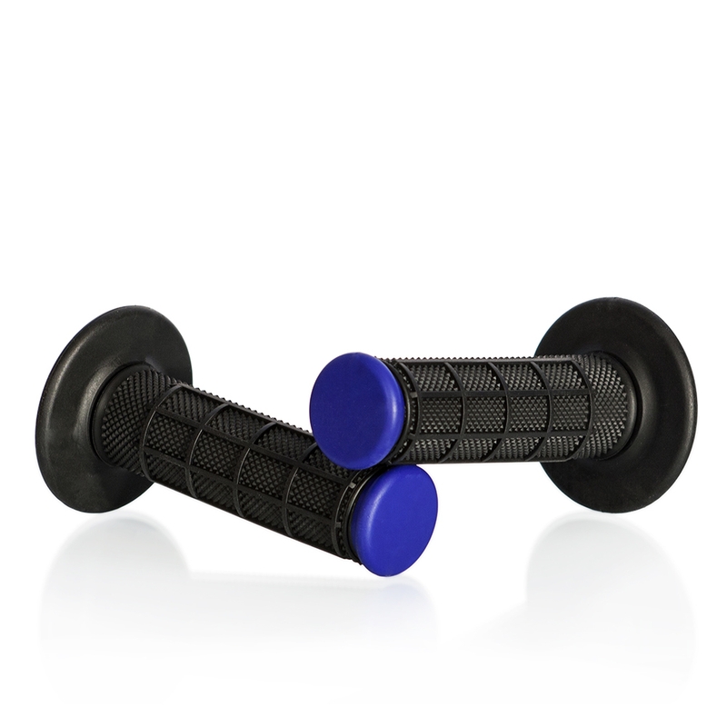 Handgriffe für Motocross MOTION STUFF ADVANCED schwarz/blau (half-waffle)