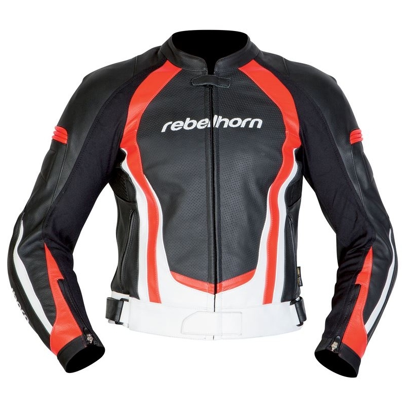 Rebelhorn Piston II schwarz/weiss/rot Motorradjacke