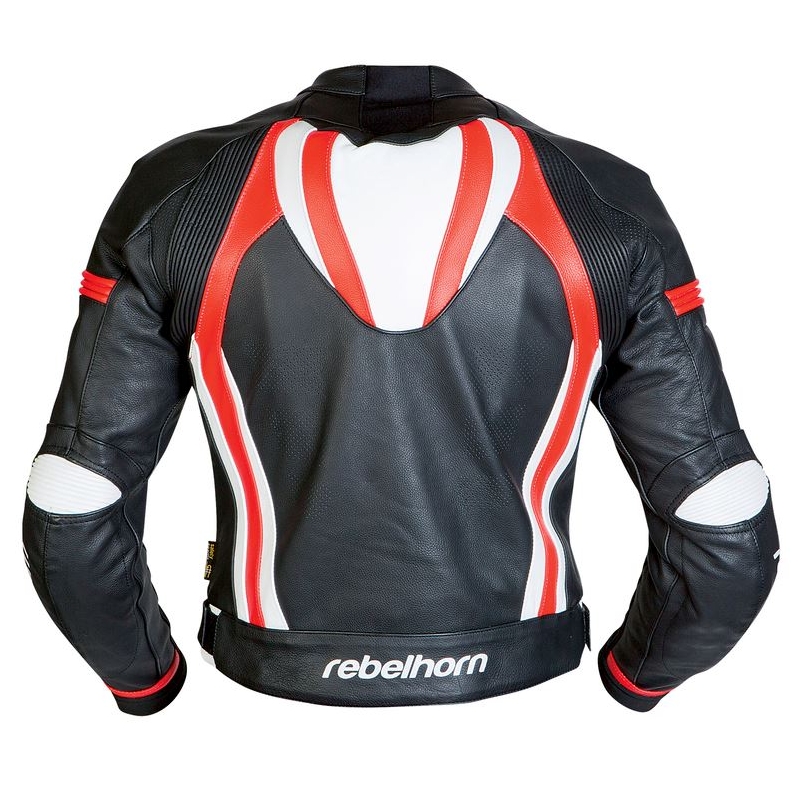 Rebelhorn Piston II schwarz/weiss/rot Motorradjacke