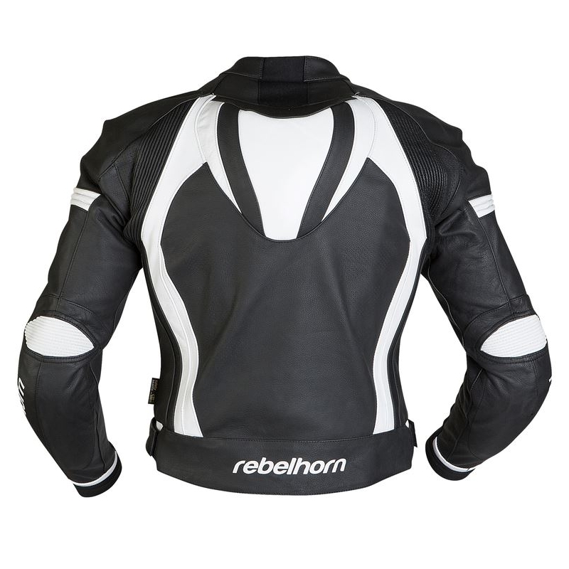 Rebelhorn Piston II schwarz/weiße Motorradjacke