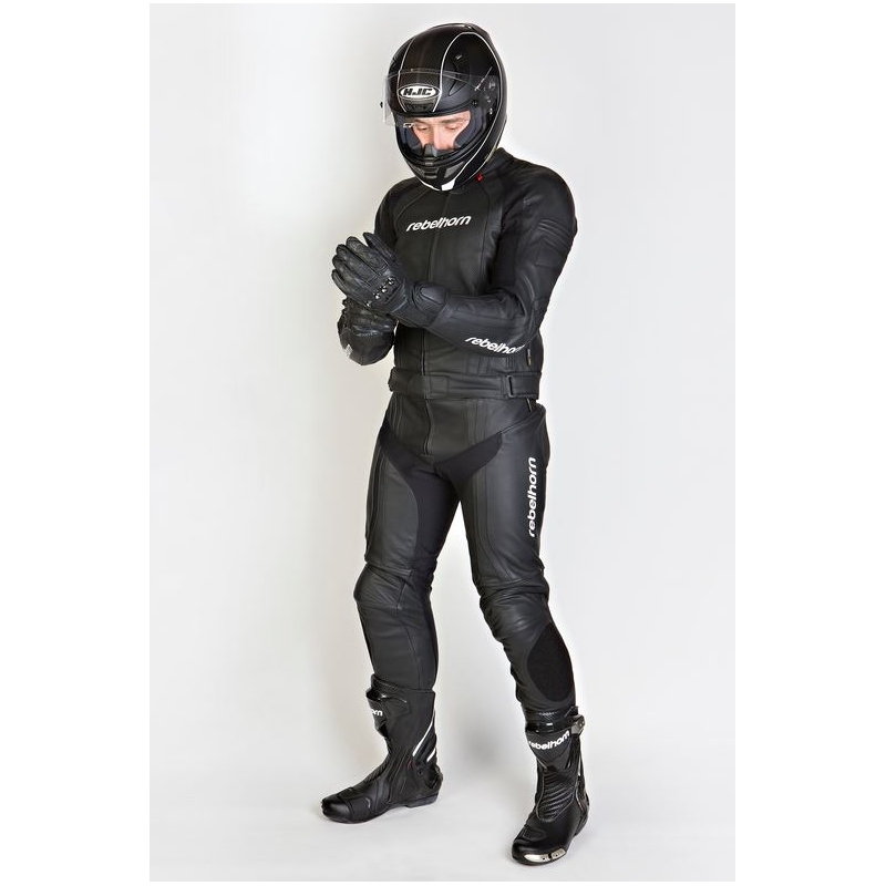 Rebelhorn Piston II Schwarze Motorradhosen