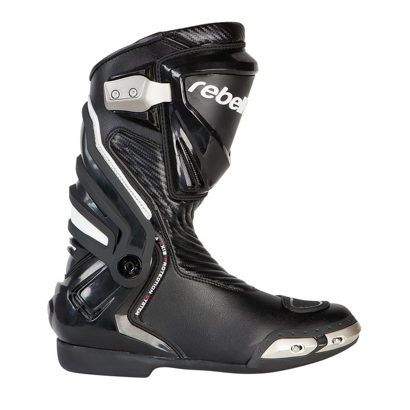 Rebelhorn Rival Schwarz Motorradstiefel Ausverkauf