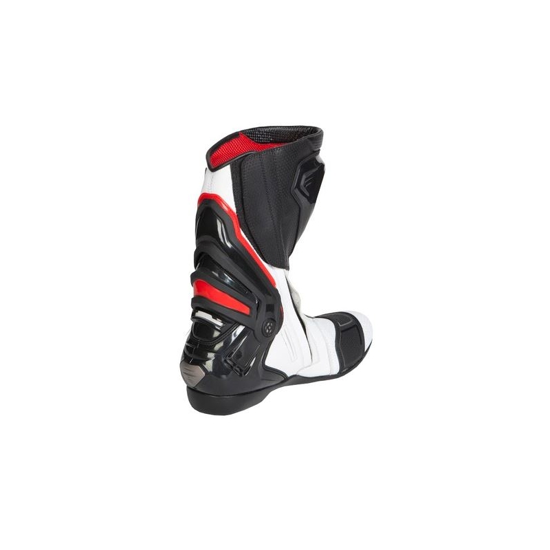Rebelhorn Rival Weiß und Schwarz Perforierte Motorradstiefel Ausverkauf
