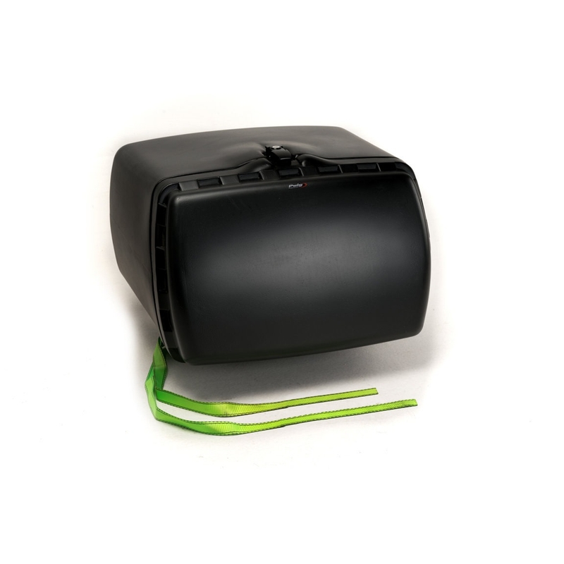Top box PUIG MAXI BOX schwarz with lock and attached with straps