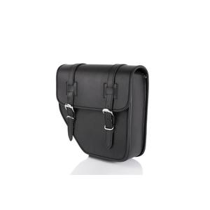 Leder-Satteltasche CUSTOMACCES IBIZA AP0007N schwarz links