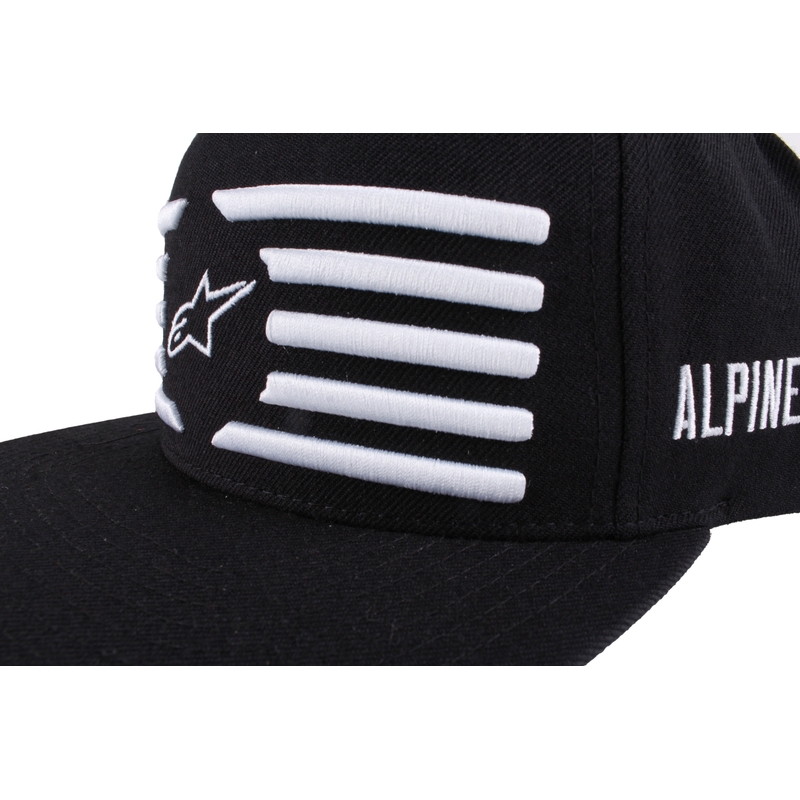 Alpinestars Druck Snapback Cap Schwarz