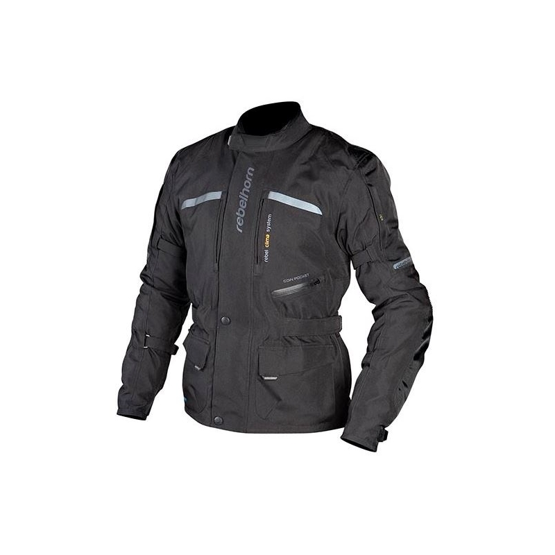 Moto Jacke Rebelhorn Hiker Pro Schwarz