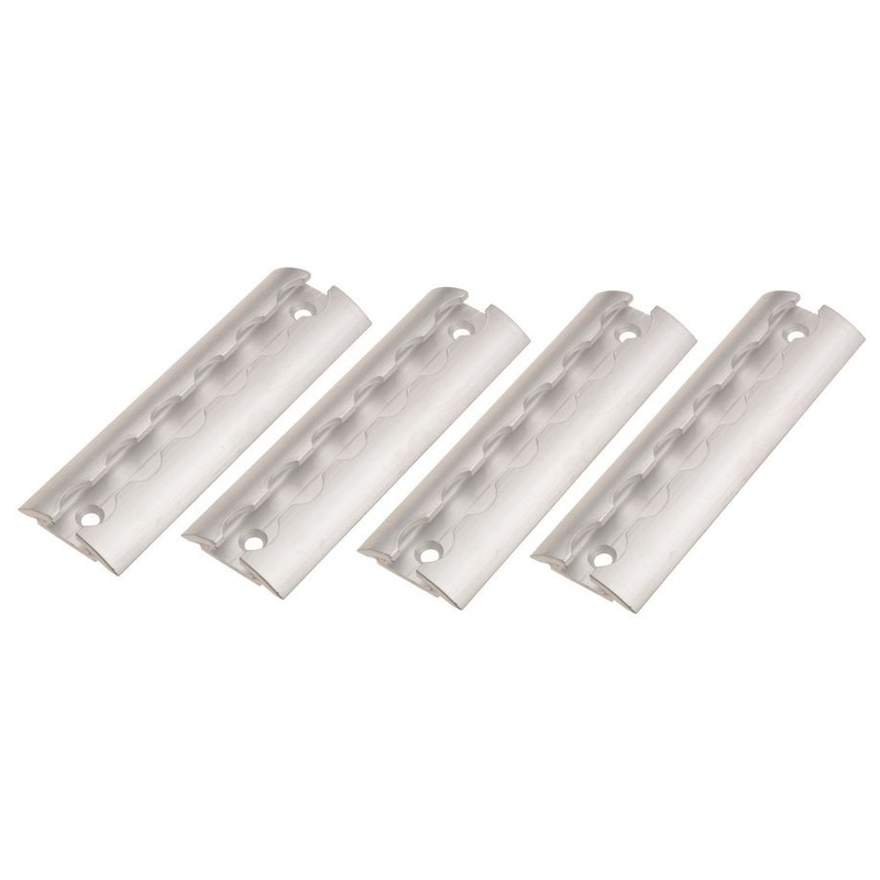 QTECH abgerundete Aluminium-Ankerstange (4er-Satz)