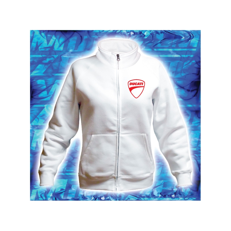 Damen-Kapuzenpullover mit Ducati-Motiv Ausverkauf