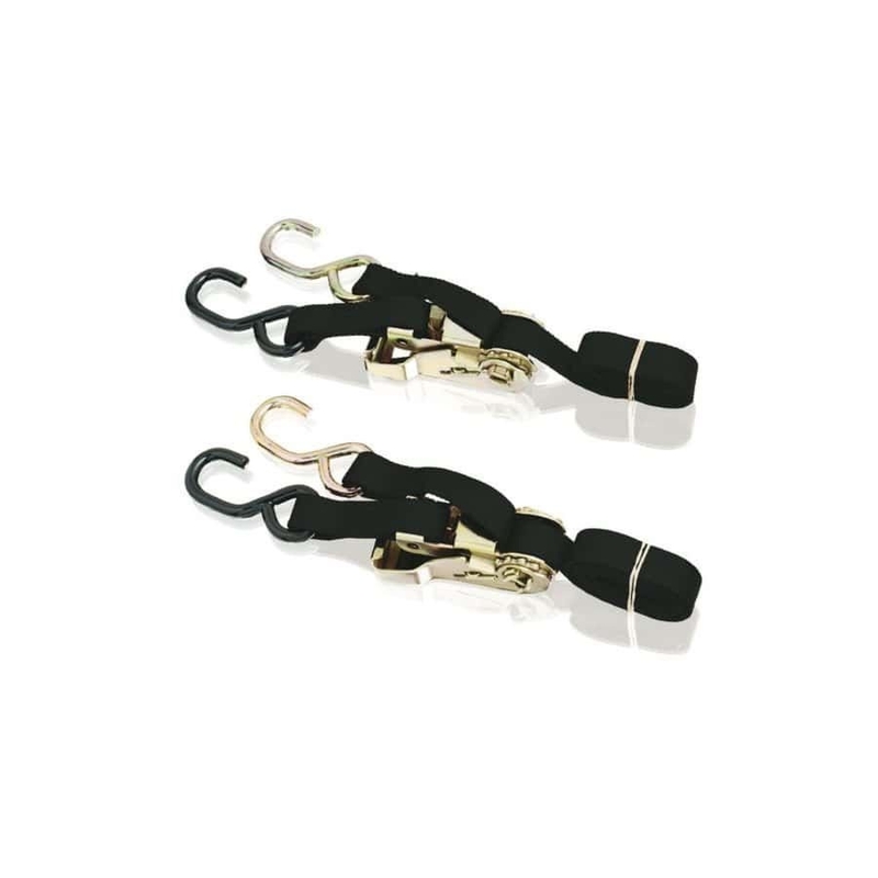 Spannungsgurte PUIG TIE DOWN WITH HOOKS schwarz Paar