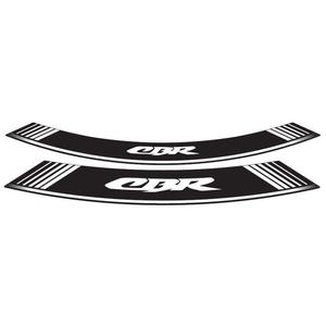 Rim strip PUIG CBR 5524B weiß set of 8 rim strips