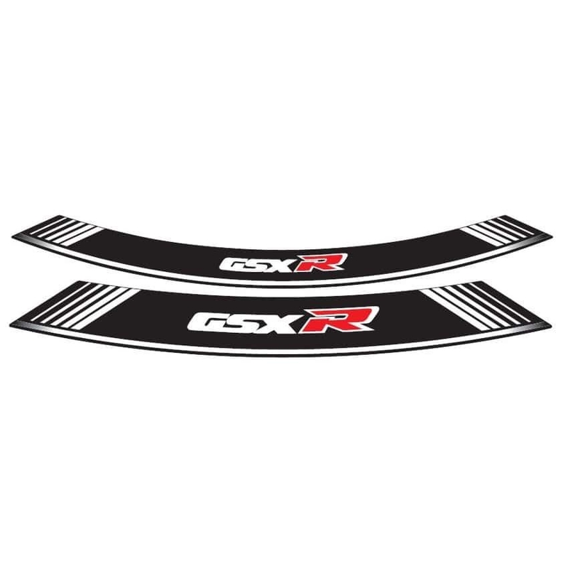 Rim strip PUIG GSXR weiß set of 8 rim strips