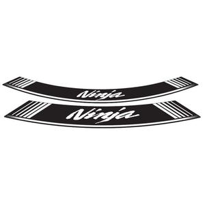 Rim strip PUIG NINJA 5528B weiss set of 8 rim strips