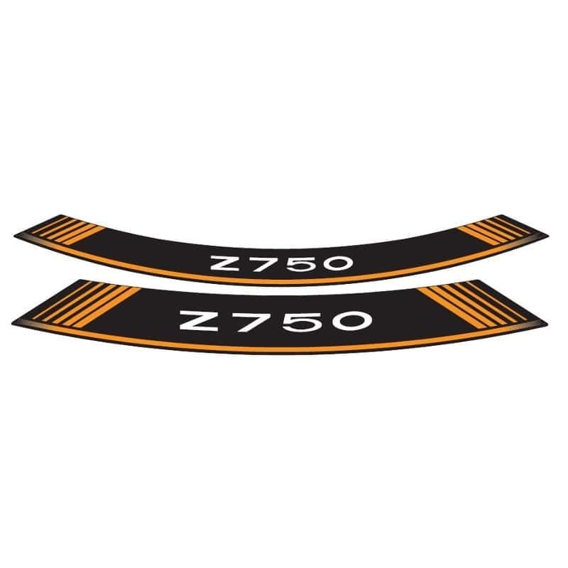 Rim strip PUIG Z750 orange set of 8 rim strips